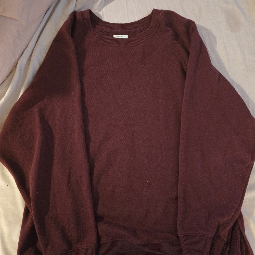 American Eagle Outfitters Red Crew Neck Sweater